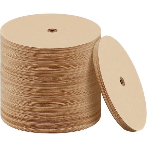300 Count Percolator Coffee Filters, 3.75 Inch Natural Unbleached Disposable Coffee Filter Disc Coffee Filters for Percolators Camping Coffee Pot Home Office Use