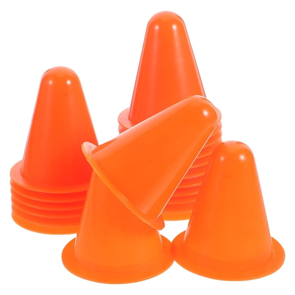OUNONA Orange PE Traffic Cones for Outdoor Use Bright and 30 Pcs Perfect for Sports Training and