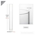 thumbnail image 2 of Candle Holder Sleeve, Wide 3", Height 24", Clear Glass Cylinder Candleholder, Chimney Tube, Open Ended Candle Shade, 1 Piece, 2 of 8