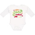 thumbnail image 3 of Inktastic Happy Cinco De Mayo with Lime and Red Pepper Boys or Girls Long Sleeve Baby Bodysuit, 3 of 5