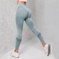 thumbnail image 2 of NOLDARES Workout Leggings for Women - High Waisted Yoga Pants Tummy Control Compression for Running(Light Blue,M), 2 of 7