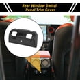 thumbnail image 2 of Unique Bargains 1 Pc Rear Window Switch Panel Trim Cover for Jeep Wrangler JL JLU 18-24 Rear Window Switch Control Panel Cover Trim Decoration ABS Carbon Fiber Black, 2 of 6