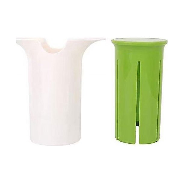 Divisor de pepino, cortador de pétalos, zanahoria, fresa, cortador creativo de tiras de pepino para verduras y frutas (1 unidad, verde)