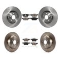 thumbnail image 1 of Transit Auto Front Rear Disc Brake Rotors and Semi-Metallic Pads Kit for Car Ford Escape Lincoln MKC K8S-101356, 1 of 11
