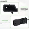 thumbnail image 3 of SCITOO 2PCS Left+Rear ABS Wheel Speed Sensor ALS412 2205400417 SU12487 fit for 2002 for Mercedes-Benz CL230/CL200, 2000-2006 for Mercedes-Benz CL500, 2001-2004 for Mercedes-Benz CL55 AMG, 3 of 4