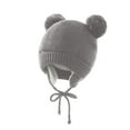 thumbnail image 2 of Gubotare Baby Hat Winter Hats for Kids Beanies Boys Girls Toddler Beanie Hat Wool Soft Fuzzy Warm Gift (Grey,One Size), 2 of 3