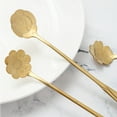 thumbnail image 3 of 8 Pieces Flower Spoon Dessert Spoon Set, Coffee Spoon Sugar Spoon Ice Cream Spoon Stirring Spoon , Reusable Stainless Steel Creative Dessert Spoon, 3 of 5