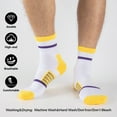 thumbnail image 3 of COOPLUS 10 Pairs Mens Quarter Ankle Socks Moisture Wicking Breathable Casual Socks Mens Socks Size 10-13, 3 of 9