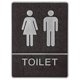 thumbnail image 1 of Self-adhesive Bathroom Sign Restroom Door Sign Men Women Restroom Sign Board, 1 of 4