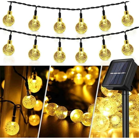 

23ft 50 LED Solar String Ball Lights Outdoor Garden Yard Decor Lamp Waterproof (Warm Yellow)