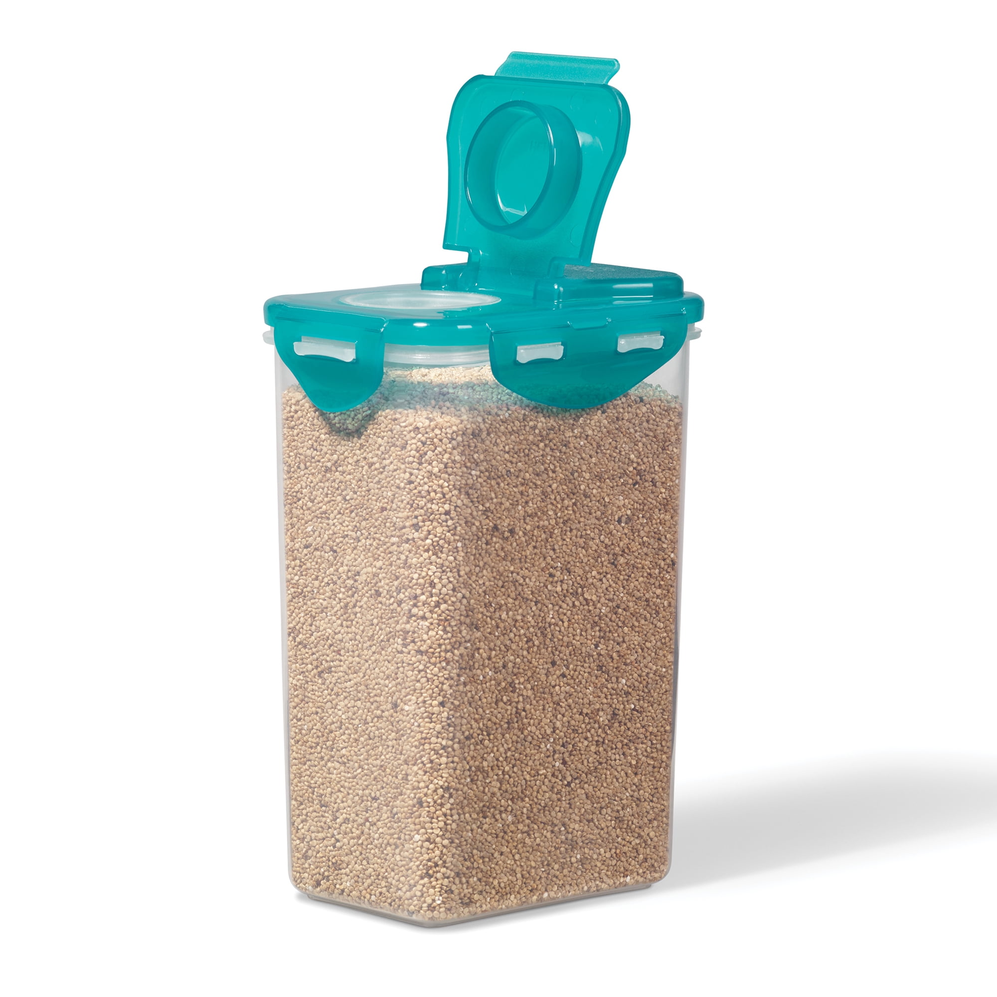 Starfrit LocknLock Plastic Pantry Container - 43oz / 1.3L - Flip top lid - Airtight - 4-Sided locking system - BPA free