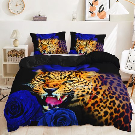 Hosima 3 Piece 3D Digital Printed Duvet Cover Full Size Bedroom Decorative Bedding Set,DEX90-Full