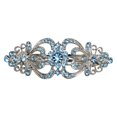 thumbnail image 1 of Faship Gorgeous Aqua Crystal Hearts y pasador de pelo floral, 1 of 5