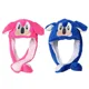 thumbnail image 2 of Nuevo gorro de peluche de Sonic Hedgehog de Anime, gorro de salto de prensa, orejas de conejo luminosas coloridas y divertidas de Kawaii, juguete de gran valor, regalo para damas, 2 of 5