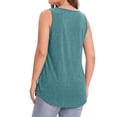 thumbnail image 5 of MOSHU Summer Womens Tank Tops U Neck Casual Flowy Sleeveless Shirts for Women, 5 of 10
