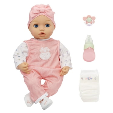Baby Born My Real Baby Doll Annabell, Blue Eyes: Realistic Soft-Bodied Baby Doll, Kids Ages 3 , Sounds, Drinks & Wets, Tears