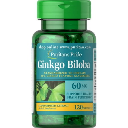 Puritan's Pride Ginkgo Biloba Standardized Extract 60 mg