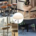 thumbnail image 4 of Comfortable are Rich Color That Detachable and Washable Stool Covers Round with Jacquard Pattern Bar Stool Seat Covers Round,（Leaf rice white medium size）, 4 of 5