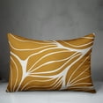 thumbnail image 3 of Creative Products Mustard Modern Leaf Lines 14x20 Indoor / Outdoor Pillow, 3 of 3