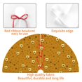 thumbnail image 4 of Rateoe Honey Bee Gnomes Print Christmas Tree Skirt 30" for Xmas Holiday New Year Party Circle Tree Mat Ornaments Decoration, 4 of 7