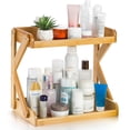 thumbnail image 3 of shiyou-2-Tier Coffee Station Organizer, Bamboo Kitchen Counter Shelf, Countertop Spice Condiment Rack Syrup Storage Holder, Tea Station Stand for Coffee Bar Accessories, Office, Home, Desktop, 3 of 4