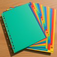 thumbnail image 1 of USHOBE 21Ud Separadores Para Y Cuaderno En PP Resistentes Con Pestañas Para Multi, 1 of 6
