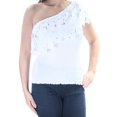 thumbnail image 3 of INC Womens White Textured Lace Sleeveless Top L, 3 of 4