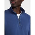 thumbnail image 4 of George Men's Washed Terry Quarter Zip Sweater, Sizes S-3XL, 4 of 5