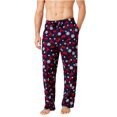 thumbnail image 1 of Club Room Mens Snow Deer-Print Pajama Lounge Pants, Blue, Large, 1 of 1
