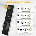 thumbnail image 4 of 53.15" In Wall Gun Safe, Wall Safe Between the Studs, Biometric Hidden Gun Safes for Pistols, Gun Cabinets for Shotguns with Gun Rack and Adjustable Shelves(White-Fingerprint), 4 of 8
