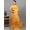 Radiant Yellow, variant on Batik Dyed Printed Pure Cotton Saree with Stripe Border from Gujarat – Radiant Yellow