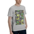 thumbnail image 2 of Bingfone Cartoon Dinosaurs Men'S Loose Fit Short-Sleeve Pocket T-Shirt, 2 of 7