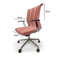 thumbnail image 4 of Ambesonne Geometric Office Chair Cover Stretchable High Back, Rhythmic Stripes Pattern, Pale Salmon Pink, 4 of 6