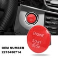 thumbnail image 5 of BINB ROAD Engine Keyless Go Push Start Ignition Button Red 2215450714 Compatible with Mercedes Benz C300 CLA250 E350 GLA350 GLC300 ML350 S500 SL550 SLK250, 5 of 7