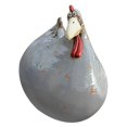 thumbnail image 1 of Fence Sitting Hen Sculpture Outdoor Cabin Decor Animal Decoration, 1 of 10