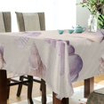thumbnail image 5 of Yayeee Tablecloths 54" x 72" Rectangle Wrinkle Resistant Party Table Cover, Purple Watercolor Seashells, 5 of 8