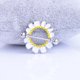 thumbnail image 4 of Anillo de pezón con forma de flor de moda, accesorios de joyería para el cuerpo, perforación antialérgica (blanco), 4 of 6