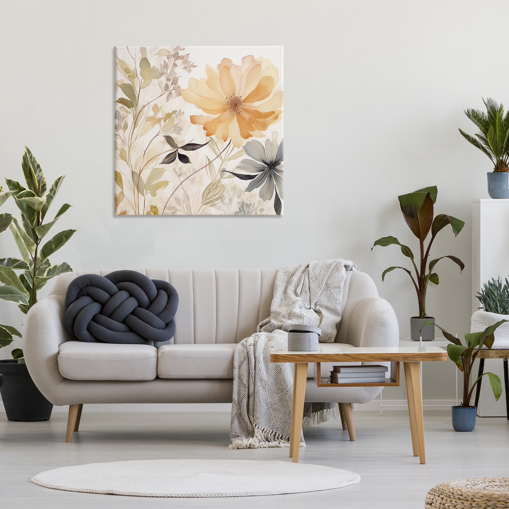 Stupell Industries Lush Botanical Serenity Botanical & Floral Painting Gallery Wrapped Canvas Art Print Wall Art, 36 x 36