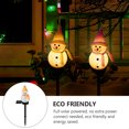 thumbnail image 4 of Miangastore LED Snowman Shape Decorative Light Outdoor Solar Garden Light Ground Stake Light, 4 of 9