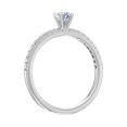 thumbnail image 2 of 0.36 Carat Prong Set Solitaire Diamond Engagement Ring Band in 14K White Gold (Ring Size 8.75), 2 of 4
