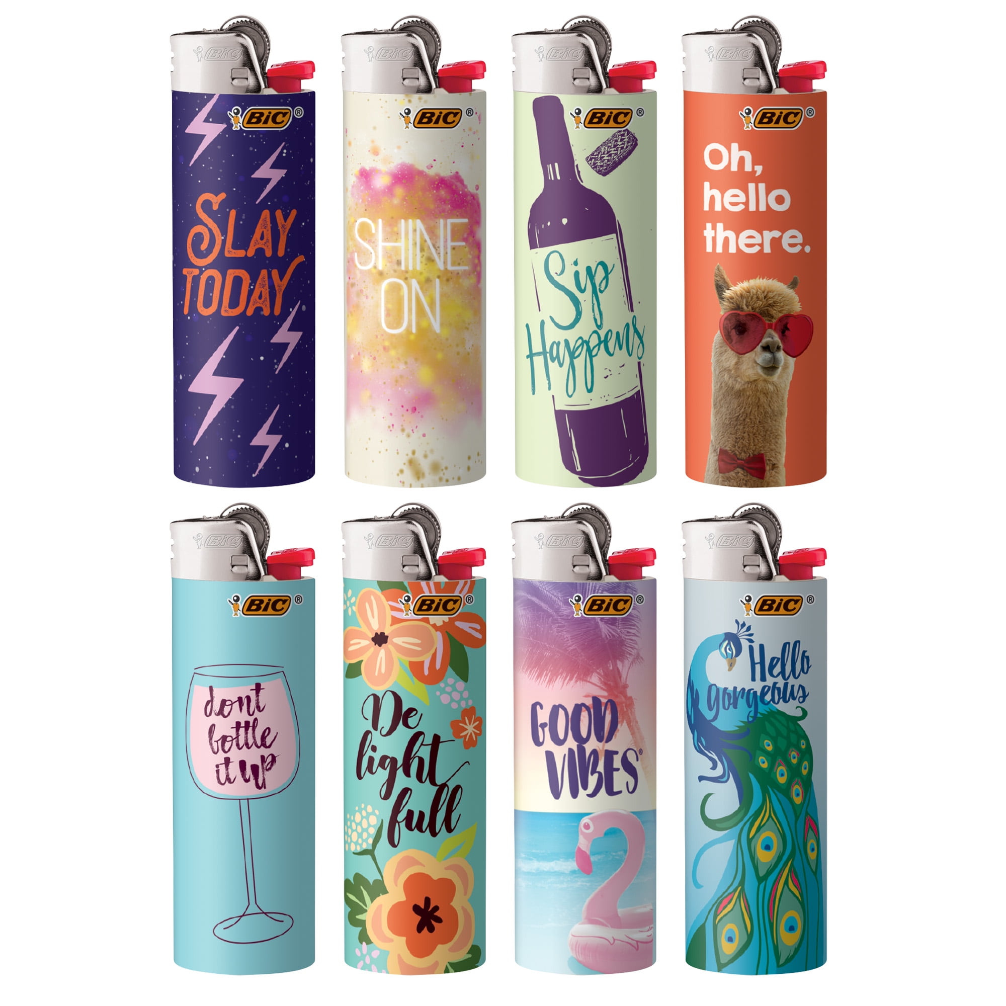 BIC Pocket Lighter, Special Affirmations Collection, Assorted Unique Designs, Count Pack of Lighters - Walmart.com