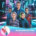thumbnail image 3 of homicozy Noise Cancelling Headphones for Kids,Teens Ages 3-16,Cool Cyberpunk Ear Hearing Protection,SNR 25dBSound Proof Safety Earmuffs for Concerts,Monster Trucks,Sensitive Ears(Pink), 3 of 8