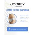 thumbnail image 6 of Jockey® Essentials Women's Cotton Stretch Hipster Underwear, Cotton Panties, 3 Pack, Sizes Small-3XL, 5334, 6 of 7