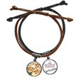 thumbnail image 1 of January December Capricorn Constellation Zodiac Bracelet Rope Hand Chain Leather Princess Wristband, 1 of 2
