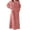 Pink, variant on VANLOFEE Cute Nightgowns for Women Clearance Flannel Plush Winter Nightgowns for Women Loose Long Sleeve Comfy Fuzzy Soft Sleepwear Pajama Dress with Pockets