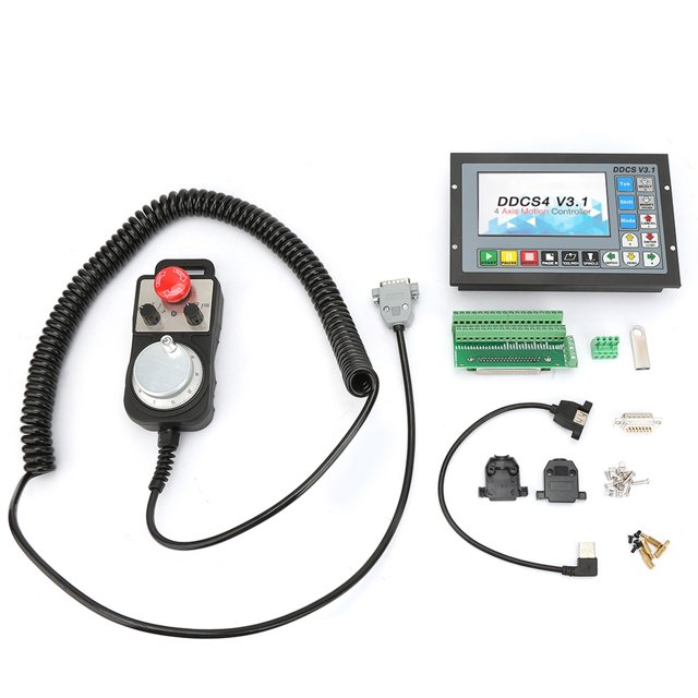 Controlador fuera de línea, DDCSV3.1 Controlador fuera de eje de 4 ejes Controlador CNC Estética elegante