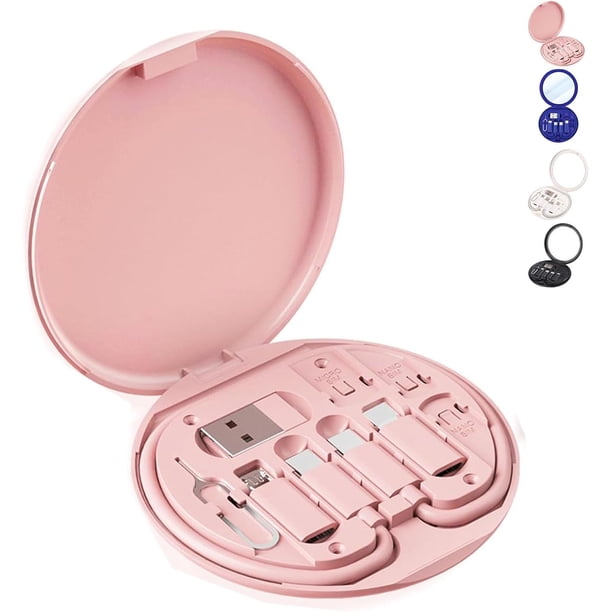Estuche para cables 9 en 1 divertido, estuche para cables 9 en 1, estuche organizador de cables 9 en 1 de Classupery, estuche para cargador de cables 9 en 1, estuche para cables divertido, caja de cab