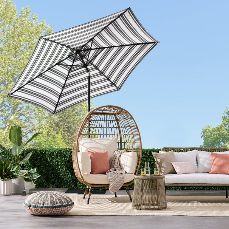 Best Choice Products 10ft Outdoor Steel Patio Umbrella, Crank Tilt