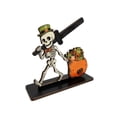 thumbnail image 2 of 1 Pack, Halloween Paper Towel Holder 7 Inch Vintage Spooky Skeleton Decor for Kitchen Countertop Tiered Tray Fall Party Display, 2 of 5