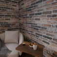 thumbnail image 5 of Ultimate 3D Natural Brick Effect Wall Panels, Set of 2, 11 sq ft Coverage, Earthcore, 5 of 7